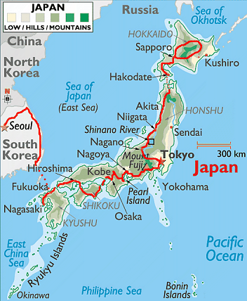 mapa_Japonsko